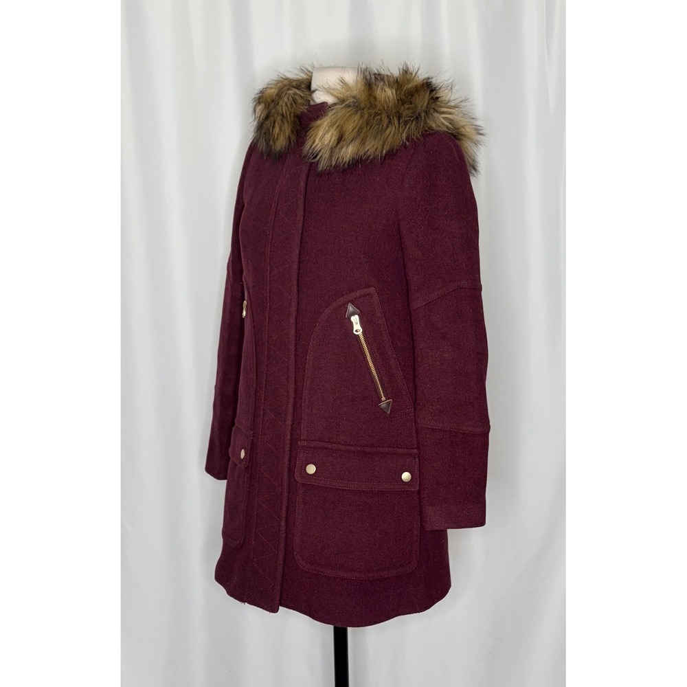 J.Crew J. CREW Chateau Parka Italian Wool Stadium Cloth Nello Gori Size 00 - Picture 6 of 16